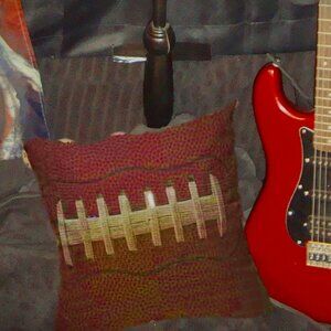 football print throw pillowcase